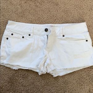 White Denim Shorts